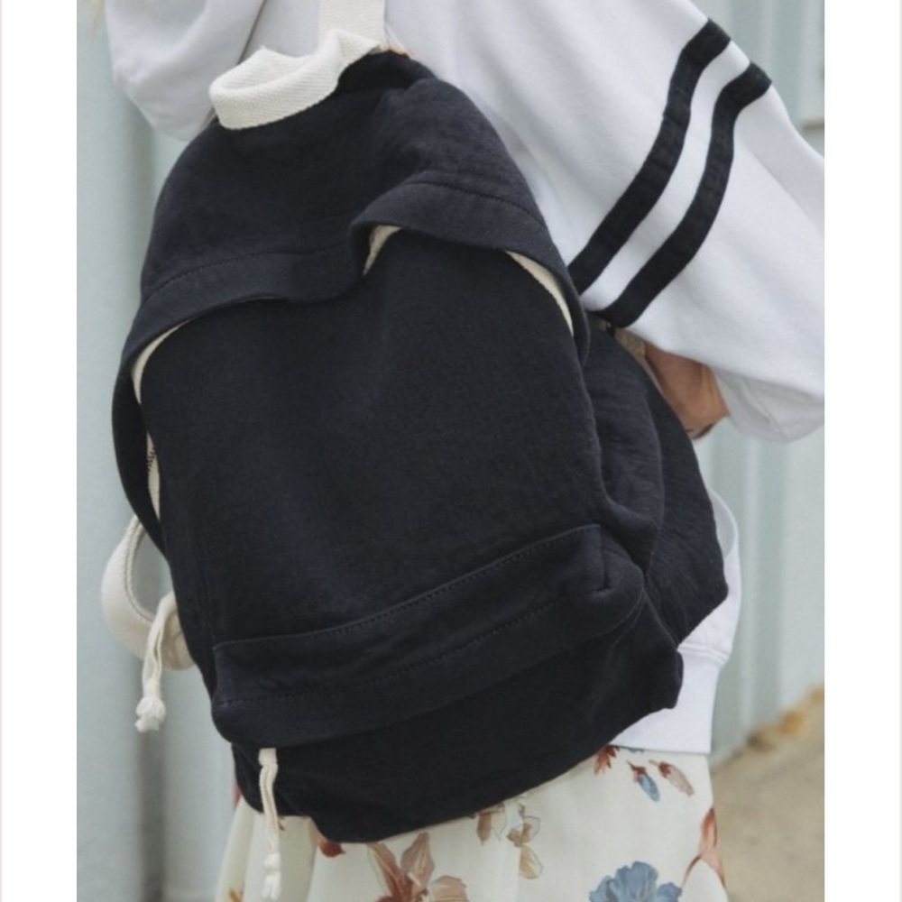 Brandy Melville John Gault backpack canvas navy blue